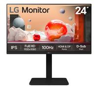 LG 24BA450-B Monitor PC 60,5 cm [23.8] 1920 x 1080 Pixel Full HD Nero (24BA450-B 24IN IPS 1920X1080 - 16:9 5MS 1300:1 HDMI/VGA/DP/HDPH) - Nouvo