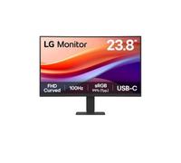 LG 24U421A-B - Schermo PC desktop da 24" - Lastra VA risoluzione FHD (1920x1080), 5ms 100Hz, HDR 10, sRGB 99% (CIE1931), inclinabile, curvo 1500R, HDMI 2.0, USB-C (15W)