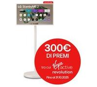 LG 27″ StanbyME 2 Schermo super portatile da Touchscreen webOS - 27LX6TDGA Bianco