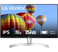 LG 27MK60TM-B 27" Full HD LED Monitor PC, Colore Bianco, HDMI, VGA, NUOVO [EEK: F]