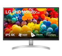 LG 27UL500P Monitor 27" UltraHD 4K LED IPS HDR 10, 3840x2160, 5ms, AMD FreeSync 60Hz, HDMI 2.0 (HDCP 2.2), Display Port 1.4, AUX, Flicker Safe, Bianco