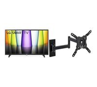 LG 32LQ63006LA Smart TV 32" Full HD, TV LED 2022 con Processore α5 Gen 5 con AI, webOS 22 & Amazon Basics Supporto a parete per TV Full Motion, si adatta a TV da 12 pollici (30,5 cm)