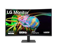 LG 32MR50C Monitor Curvo 32" Full HD LED VA, 1920x1080, 5ms (GtG), AMD FreeSync 100Hz, 2x HDMI 1.4 VRR (HDCP 1.4), VGA, AUX, Schermo Antiriflesso, Flicker Safe, Nero