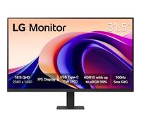 LG 32U631A-B - Schermo PC desktop da 32" - Pannello IPS risoluzione QHD (2560x1440), 5ms 100Hz, HDR 10, sRGB 99% (CIE1931), inclinabile, HDMI 2.0, USB-C (15W)