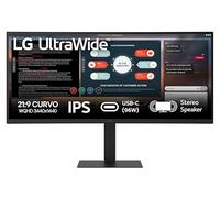 LG 34U650A Monitor UltraWide 21:9 Curvo 34" WQHD (3440x1440), IPS, HDR 10, sRGB 99%, Speaker Stereo 14W, USB-C Hub USB, Stand regolabile, Nero