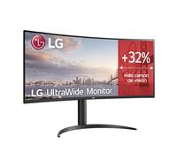 LG 34WP75C Monitor 34" QuadHD UltraWide Curvo 21:9 LED VA HDR 10, 3440x1440, 1 ms, AMD FreeSync Premium 160Hz, HDMI 2.0 (HDCP 2.2), Display Port 1.4, USB-C, Audio Stereo 14W, Flicker Safe, Nero