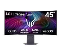 LG UltraGear™ 45GX90SA-B - Schermo PC da gaming curvo da 45" - pannello OLED risoluzione WQHD (3440x1440), 0.03 ms GtG 240Hz, DisplayHDR™ TrueBlack 400, DCI-P3 98.5% (CIE1976), AMD FreeSync Premium