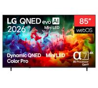 LG 85QNED72B6A TV 85", 4K QNED MiniLED, Smart TV, WebOS 26, Processore α7 AI Gen9, 4K Super Upscaling, HDR10 e Dolby Digital Plus, Alexa/Google Assistant, Nero