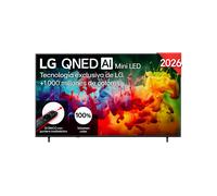 LG 85QNED72B6A TV Mini LED, SMART TV, 85 ", Mini LED, UHD 4K, Processore intelligente α7 AI Processor 4K Gen9, Nero