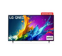 LG QNED 86'', Serie 80 2024, 86QNED80T6A, Smart TV 4K, Processore α5 Gen7, Design slim, 20W, 3 HDMI, Filmmaker Mode, Game Optimizer, Alexa, Wi-Fi, webOS 24, Telecomando puntatore