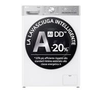 LG D4R9513TPWC Lavasciuga 13/7kg AI DD, Classe D, 1400 giri, TurboWash 360, Autodosaggio