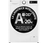 LG F4R3013NSWB Lavatrice 13kg AI DD, Classe A-20%, 1400 giri, Lavaggio a vapore