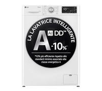 LG F4R3711NSWS Lavatrice 11kg AI DD, Classe A-10%, 1400 giri, Autodosaggio,Wi-Fi