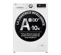 LG F4R7011TSWC Lavatrice 11kg AI DD, Classe A-10%, 1400 giri, TurboWash, Vapore