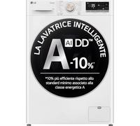LG F4R7011TSWG Lavatrice 11kg AI DD, Classe A-10%, 1400 giri, TurboWash, Vapore