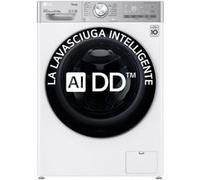 LG AI DD™ | TurboWash™ 360 | Motore Inverter Direct Drive™ | Steam™ | ThinQ™ Lavasciuga slim 8.5kg, Bianca, E, Soluzione completa - F2DV9S8H2E Bianco