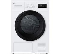 LG Asciugatrice 8kg Pompa di calore Serie A1 8 programmi, 3 livelli di asciugatura, Sensore asciugatura - RNA1008NWK Bianco
