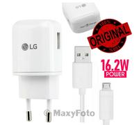 LG CARICABATTERIE ORIGINALE FAST CHARGE MCS-H05ER 1.8A CAVO MICROUSB WHT 78A8A7A