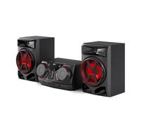 LG CK43N XBOOM, sistema audio 300 W, Bluetooth, USB, ingresso Aux, sincronizzazione TV, controllo delle feste, equalizzatore, lettore MP3, audio potente per casa e feste, nero