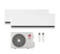 Climatizzatore Condizionatore LG DUALCOOL Deluxe wifi dual split 9000+12000 btu inverter R32 MU2R15 in in Pompa di Calore
