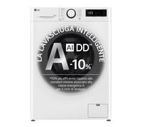 LG D4R3009NSWW Lavasciuga 9/6kg AI DD, Classe D, 1400 giri, Vapore, Eco Hybrid