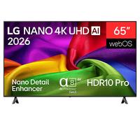 LG ELECTRONICS 65NU800B6LA TV LED, SMART TV, 65 ", UHD 4K, Processore α7 Gen 9 AI Processor 4K, Nero