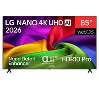 LG ELECTRONICS 85NU800B6LA TV LED, SMART TV, 85 ", UHD 4K, Processore α7 Gen 9 AI Processor 4K, Nero