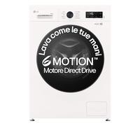 LG Lavasciuga 9/5kg Serie X1 Classe A/E 6 Motion Direct Drive, Wi-Fi, 1400 giri, Lavaggio Allergy Care Bianca - W4NX1095NWB Essence White (Glossy)