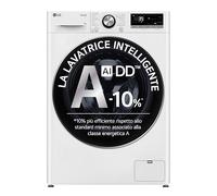 LG F2R7S09TSWC Lavatrice 9kg AI DD, Classe A-10%, 1200 giri, TurboWash, Vapore,Wi-Fi