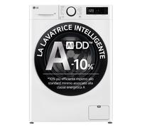 LG F2R3S08NSWB Lavatrice 8kg AI DD, Classe A-10%, 1200 giri, Vapore, AI Wash