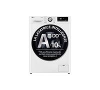 LG F2R7S09TSWC LAVATRICE SLIM 47CM 9KG 1200 GIRI INVERTER WIFI CLASSE A-10% [EEK: A]