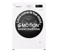 LG F4NX1009NWB Lavatrice smart 9kg, Classe A, 1400 giri, 6 Motion, Allergy Care, Bianca