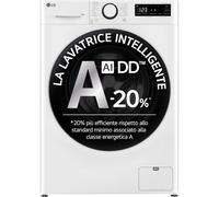 LG F4R3013NSWB Lavatrice 13kg AI DD, Classe A-20%, 1400 giri, Lavaggio a vapore