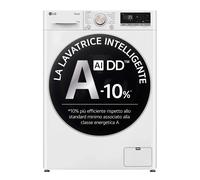 LG F4R7011TSWG Lavatrice 11kg AI DD, Classe A-10%, 1400 giri, TurboWash, Vapore