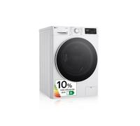 LG F4WR5510A0W - Lavatrice intelligente, 10 kg, AI Direct Drive, 1400 giri/min, carico frontale, TurboWash 360°, vapore vapore, classificazione A, serie 550, bianco