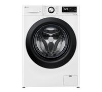 LG F4WV4085, classe A, tripla classe A, lavatrice 8 kg, 1360 giri/min, Wi-Fi, AI Direct Drive, pulizia profonda con vapore, TurboWash a 360°, porta in vetro di sicurezza, 60 x 62 x 85 cm, bianco