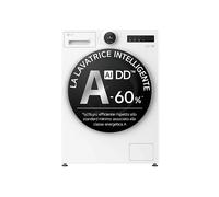 LG F4X9009TWCE Next AI DD LAVATRICE, Caricamento frontale, 9 kg, 24 programmi, Profondità 56,5 cm, Ivory White , livello rumorosità centrifuga 72 dB(A), Classe A