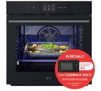 LG Forno 100% vapore InstaView 76L Classe A++ Blue EasyClean, Air Fry, Steam Sous Vide, Pizza, Wi-Fi, Display touch Nero - WSED7667M Nero