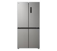 LG GMM41MSBEM Frigorifero 4 porte Slim, Classe E, 474L, Total No Frost con Multi Air Flow, Cassetto Zero Gradi Convertibile Fresh Switch, Ripiani in vetro temperato, Illuminazione LED, Silver