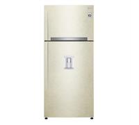 LG - GTF744SEPED Frigorifero doppia porta, Classe E, 509L, Wi-Fi, Dispenser acqua, Sabbia