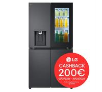 LG InstaView GMG960EVJE Frigorifero Multidoor , Classe E, 638L, Wi-Fi, UVnano, Nero