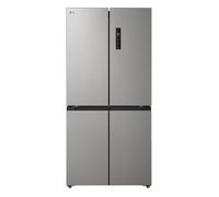 LG GMM41MSBEM Frigorifero 4 porte Slim, Classe E, 474L, Total No Frost con Multi Air Flow, Cassetto Zero Gradi Convertibile Fresh Switch, Ripiani in vetro temperato, Illuminazione LED, Silver