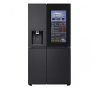 LG InstaView GSXE91EVAD Frigorifero Side-by-Side Door-in-Door, Classe D, 628L, Wi-Fi, Senza allaccio, UVnano, Black Steel