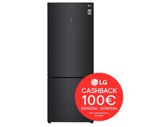 LG GBB569MCAMN Frigorifero combinato 70cm, Classe E, 462L, Wi-Fi, No frost, Nero