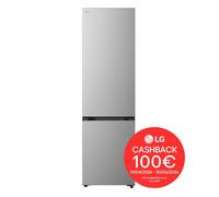 LG GBBS322APY Frigorifero combinato Fit & Max 60cm, Classe A, 375L, AI Inverter, Prime Silver LG