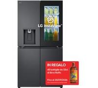 LG Frigorifero Multidoor InstaView 638L Wi-Fi, Dispenser UVnano con allaccio, Metal Fresh, No frost Nero - GMG960EVJE Nero