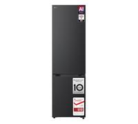 LG GBBS726AEV Frigorifero Combinato Classe A, Larghezza 60 cm Fit & Max, Raffreddamento Ottimizzato con AI Saving, Total No Frost, Door e Linear Cooling, 375 L, Smart Inverter, Wi-Fi, Nero