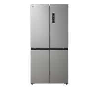LG GMM41MSBEM Frigorifero 4 porte Slim, Classe E, 474L, Total No Frost con Multi Air Flow, Cassetto Zero Gradi Convertibile Fresh Switch, Ripiani in vetro temperato, Illuminazione LED, Silver