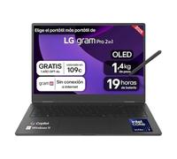 LG gram 16T90TP-K.AD88B Notebook Convertibile da 16", Intel Core Ultra7 255H, 32GB RAM, 1TB SSD, Pannello OLED Multitouch, WQXG 1399g, 19h, Windows 11 Home, Tastiera QWERTY
