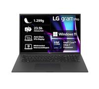 LG Gram Pro 17 pollici Notebook - 1299g Intel Core Ultra7 Laptop (16 GB RAM, 1 TB Dual SSD, durata della batteria 23,5 h, display IPS antiriflesso Win 11 Home, 2024) - Nero
